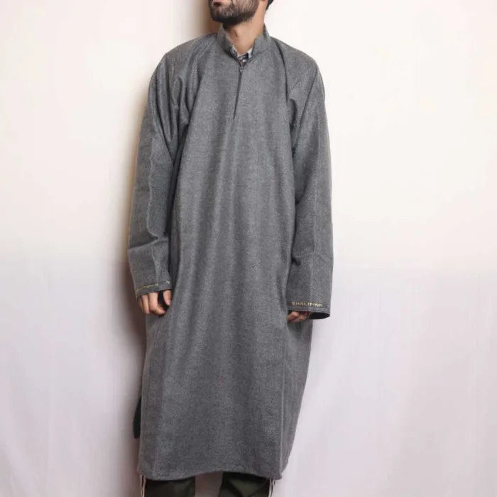 Light grey lakeer Mens pheran woolen 03