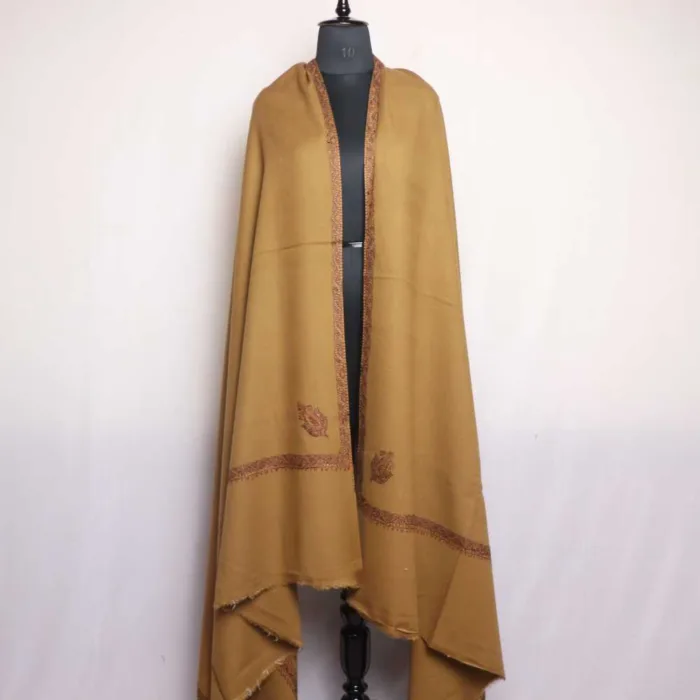 Men shawl Kashmiri woolen with embroidery 03