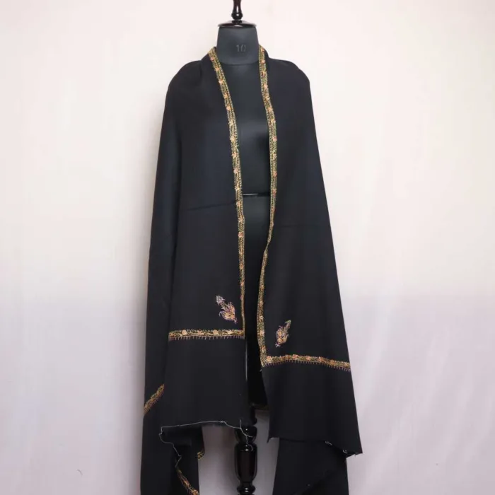 Men shawl Kashmiri woolen with embroidery 06