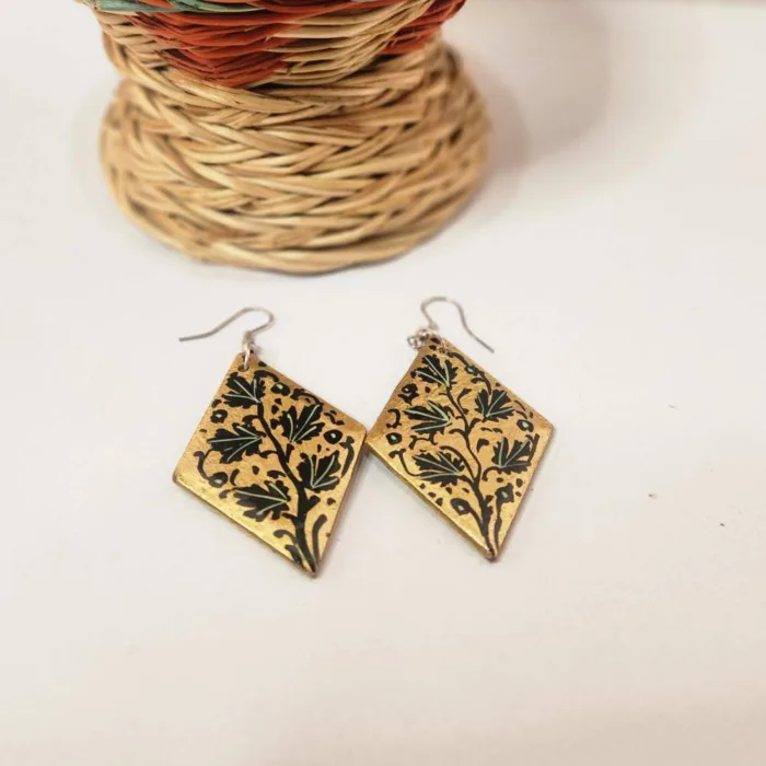 Shalimar Handcrafted Paper Mache Earrings