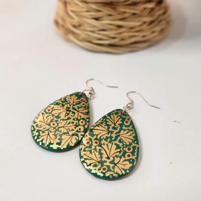 Nishat Baghi Artistic Paper Mache Earrings