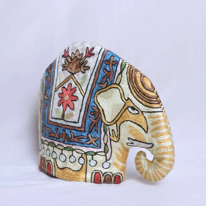 Handmade Elephant Design Kashmiri Chain Stitch Tea Cozy