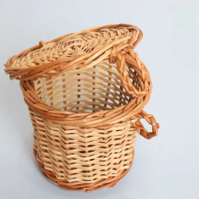 Willow Wicker Small Box with Lid | Handmade Box