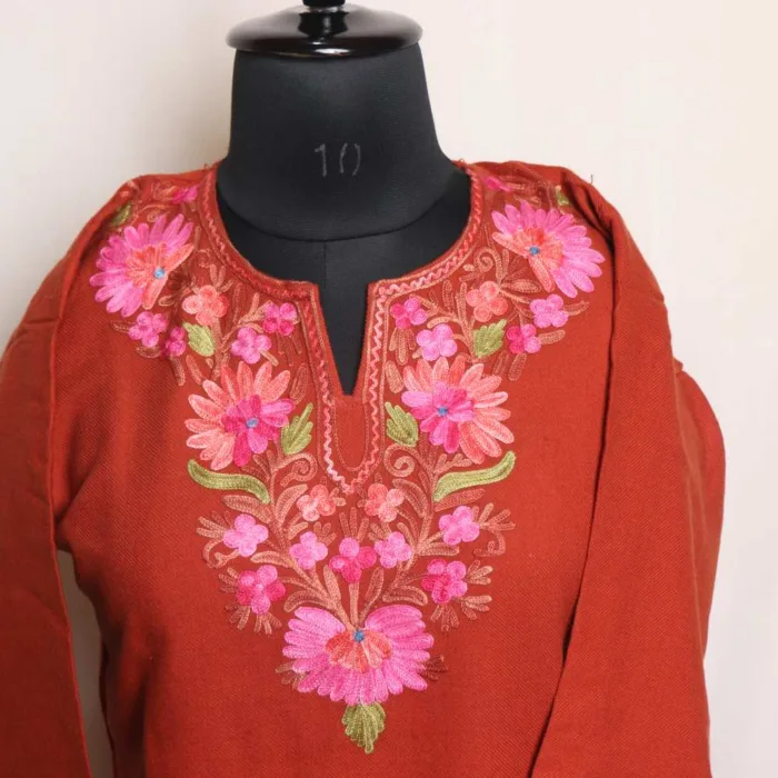 Woolen kashmiri short kurta and kurti top02