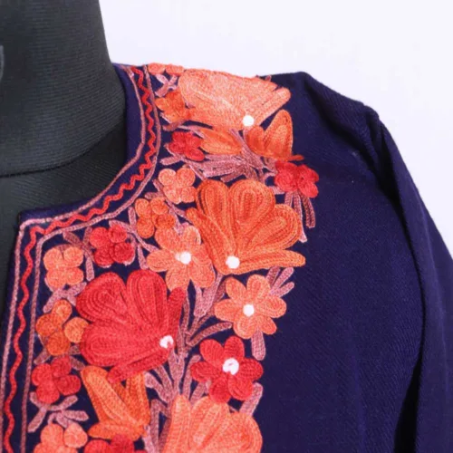 kashmiri phiran dress with embroidery 13