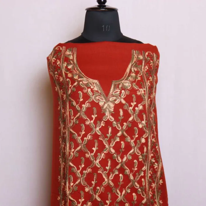 Rustic Suit with Exquisite Aari Detailing - Libaas Collection - Image 2