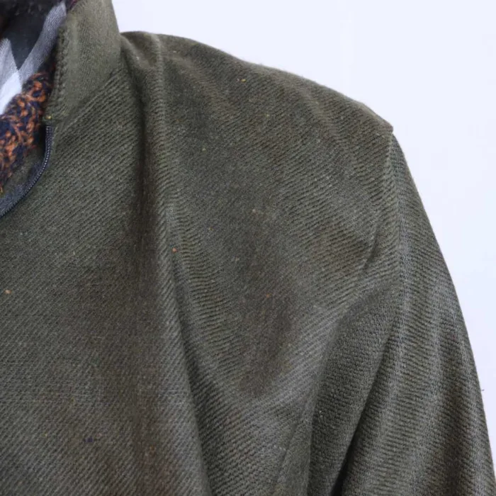 Green Plain Tweed Pheran | Feran, Pheran for Gents (L48,C64)- The Aqeel Collection - Image 2