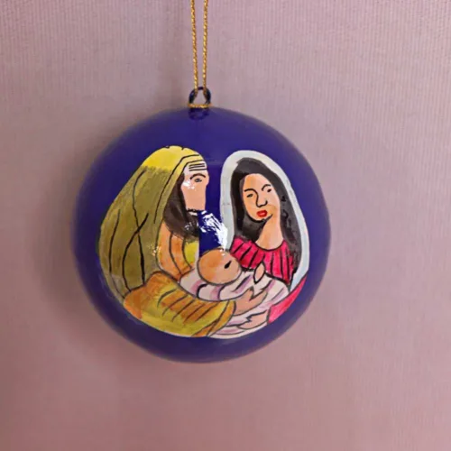 Jesus and mary hanging ball02