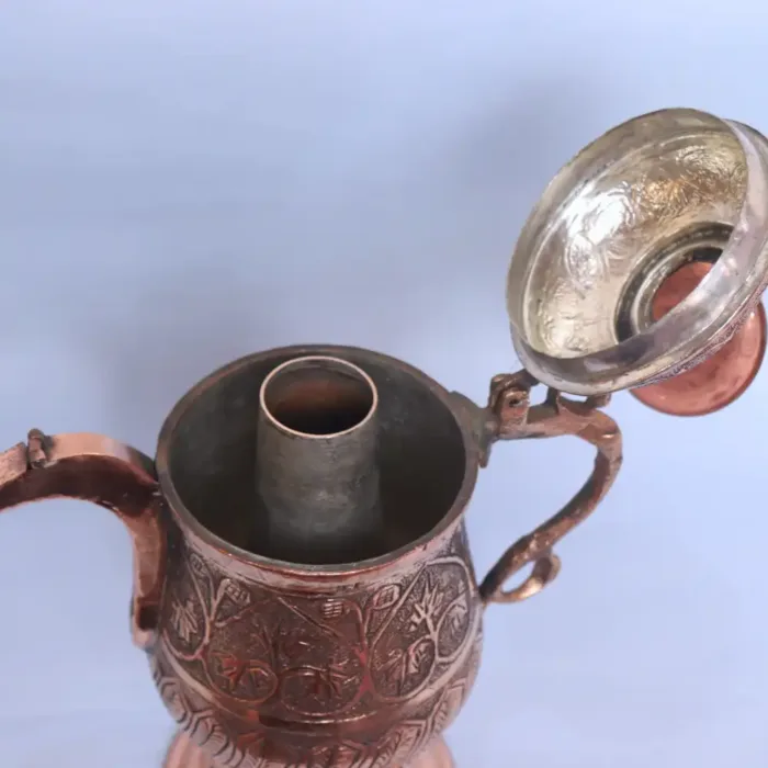 Kashmiri Copper Samavar | Samovar | Samavar - Handmade- 4 Cup Tea Kettle (Kahwa, Noon Chai) - Image 2