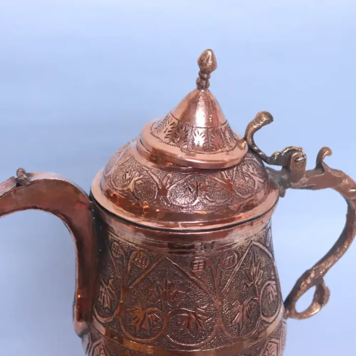 Kashmiri Copper Samavar | Samovar | Samavar - Handmade- 4 Cup Tea Kettle (Kahwa, Noon Chai) - Image 3