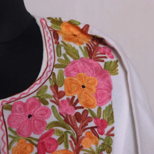 Kashmiri cashmilon pheran with aari embroidery36 1