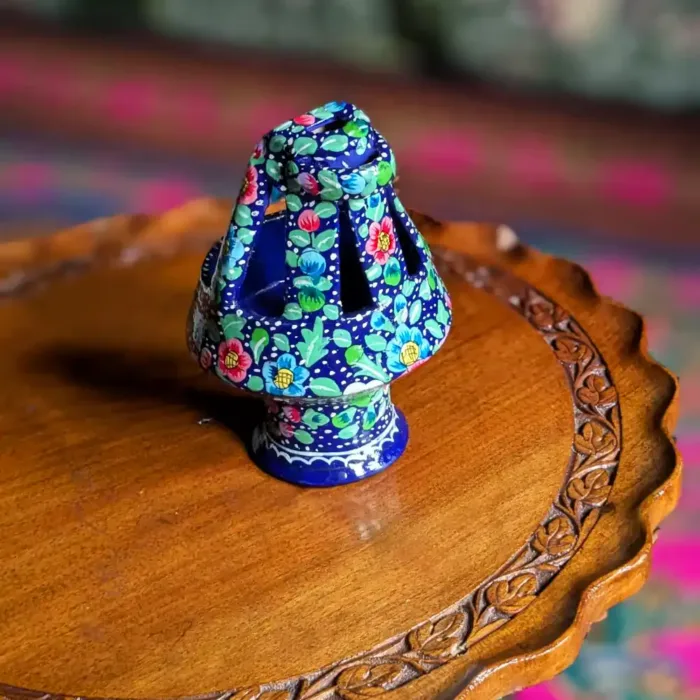 Paper Mache Kashmiri Kangri Blue | Kashmiri Souvenir