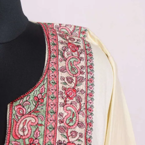 Needle Embroidery With Sleeve Work Pheran14