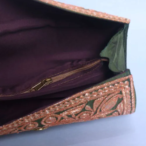 Silk clutch with tilla embroidery03