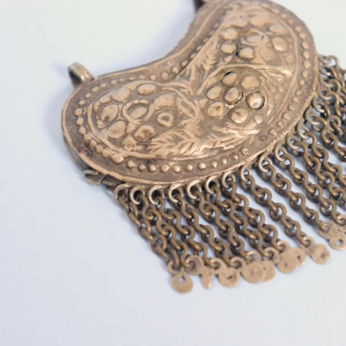 Vintage Kashmiri Pendent with Detailed Filigree Work | Classic Style - Image 2