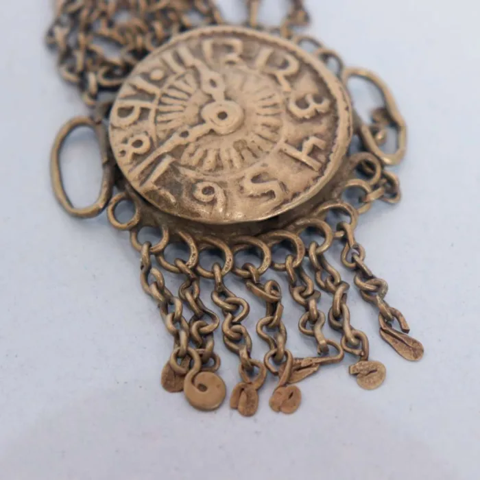 Vintage Kashmiri Watch Pendent with Unique Motifs | Timeless Style - Image 2