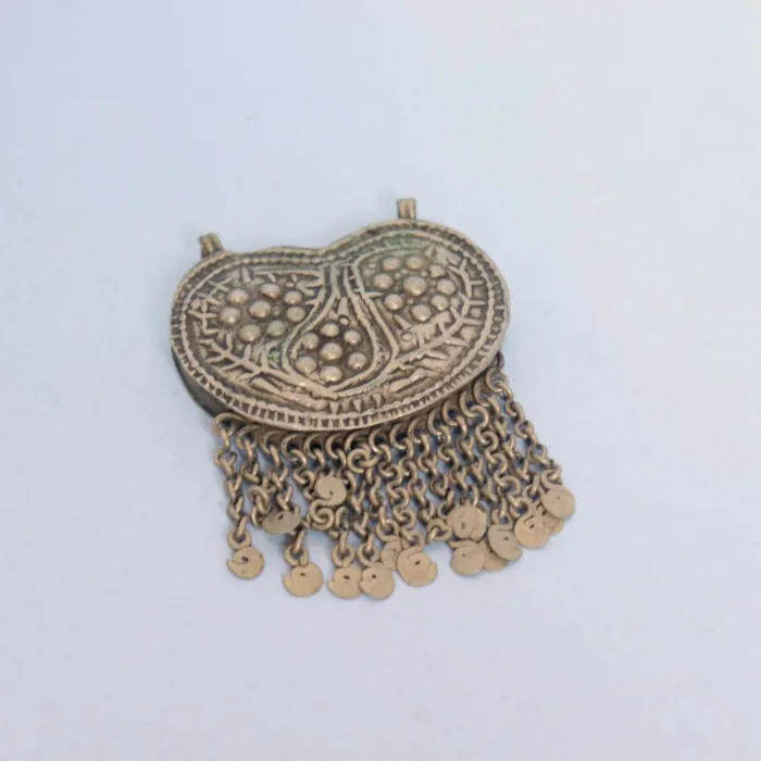 Kashmiri Antique Pendent with Elegant Handcrafted Patterns | Heritage Jewelry