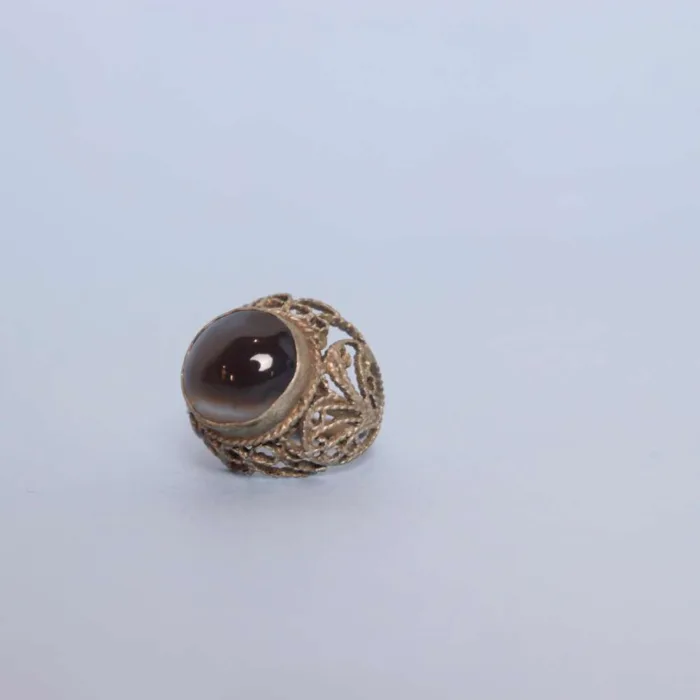 Antique Kashmiri Natural Ring with Stunning Gemstone Accents | Traditional Jewelry