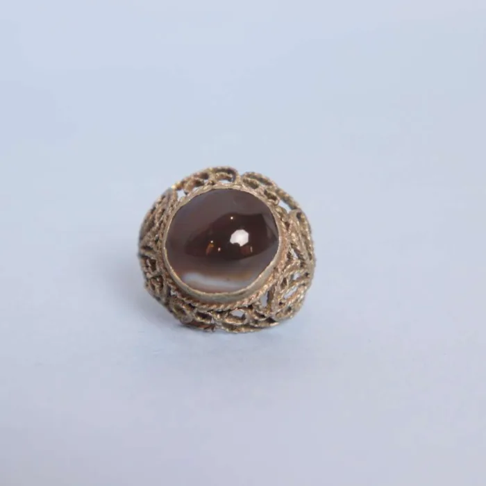 Antique Kashmiri Natural Ring with Stunning Gemstone Accents | Traditional Jewelry - Image 2