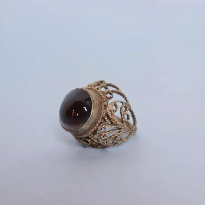 Antique Kashmiri Natural Ring with Stunning Gemstone Accents | Traditional Jewelry - Image 3