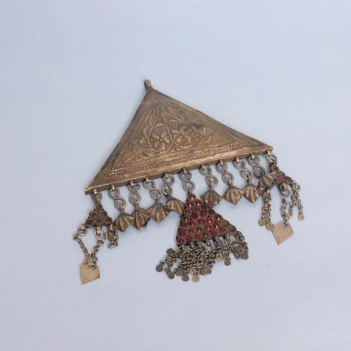 Antique Kashmiri Triangle Pendent | Classic Vintage Ornament