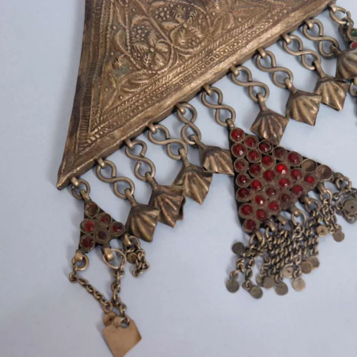 Antique Kashmiri Triangle Pendent | Classic Vintage Ornament - Image 2