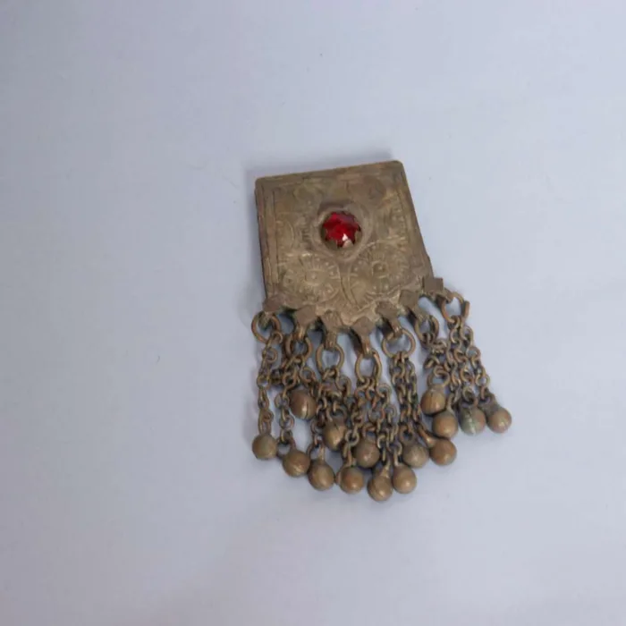 Antique Kashmiri Pendent with Delicate Floral Motifs | Traditional