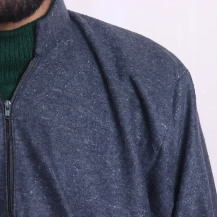 Blue Whitish Tweed Men Pheran | Feran | Phiran(L48,C64.5)- The Aqeel Collection - Image 3