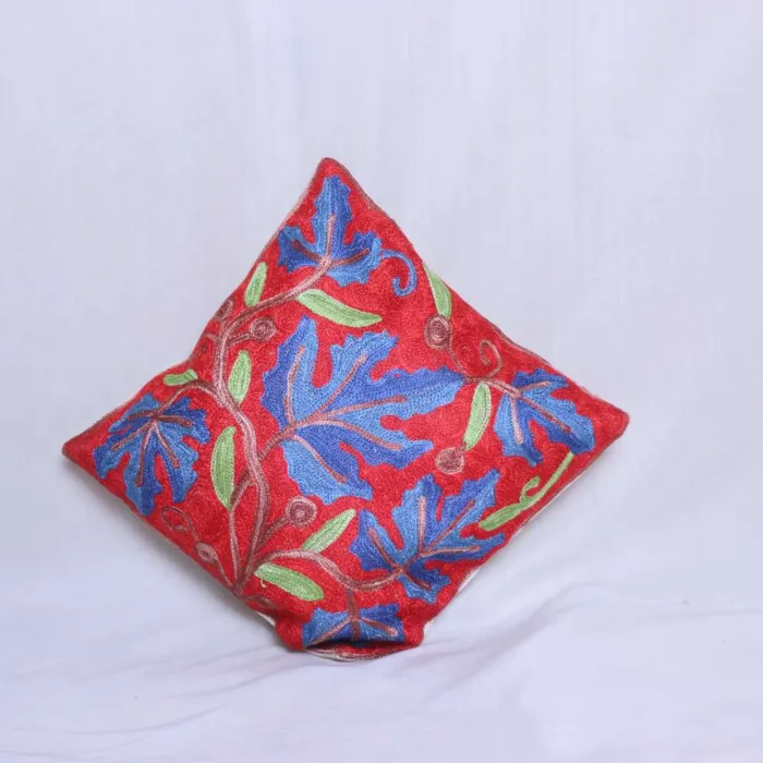 Darl Blue Chinari Chain Stitch Cushion Cover 12*12 | Barzul Collection