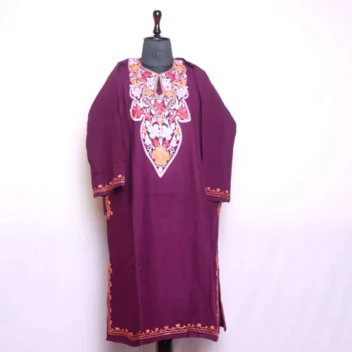 kashmiri cashmilon aari embroidered pheran20 1